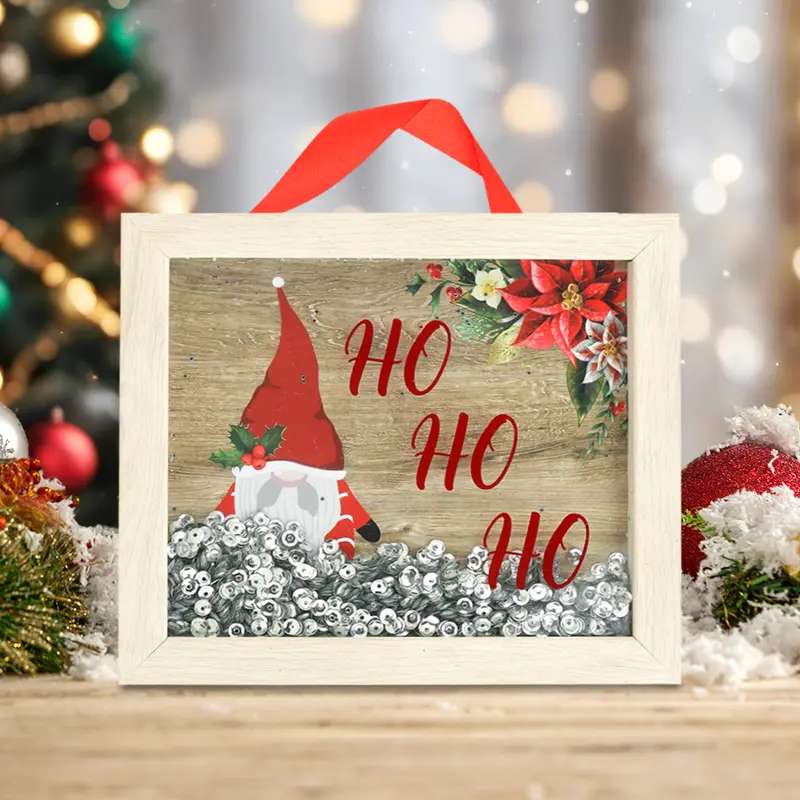 Cuadro Con Temática Navideña, Hohoho, Santa 1