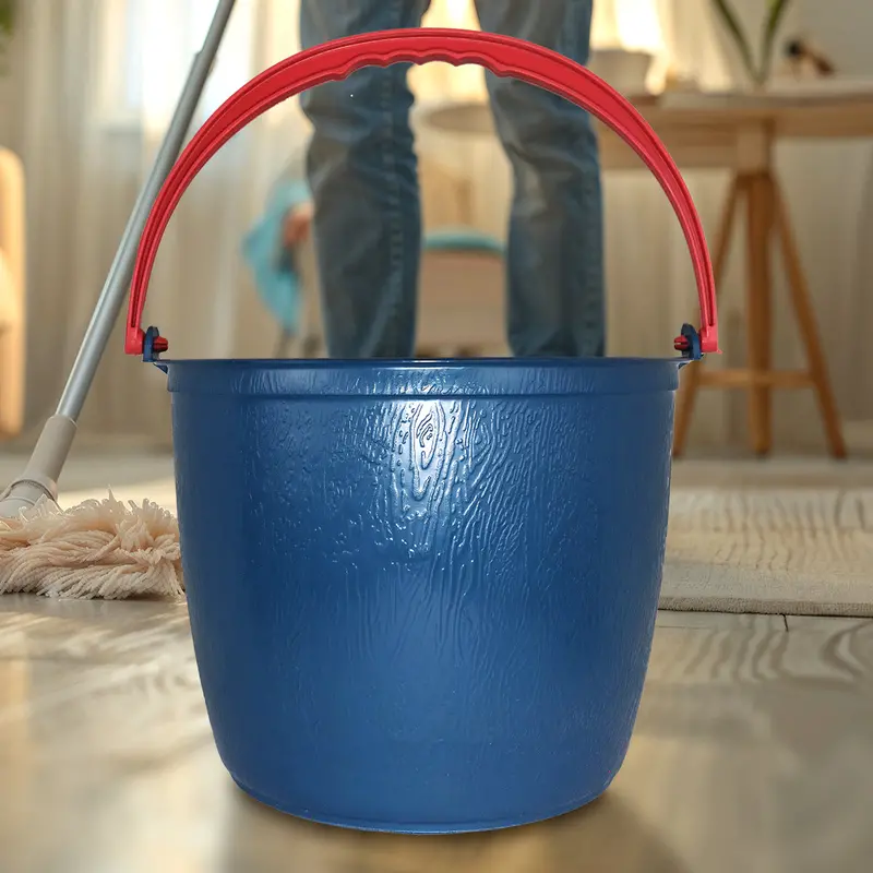 Cubeta Barrilito De Plástico, Color Azul Petróleo, 12 L 1
