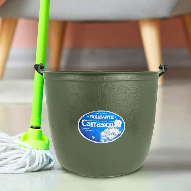 Cubeta De Plástico Barrilito, Color Olivo, 12 L 1