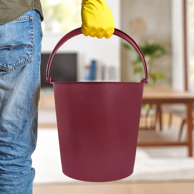 Cubeta De Plástico, Color Vino, 13 L 1