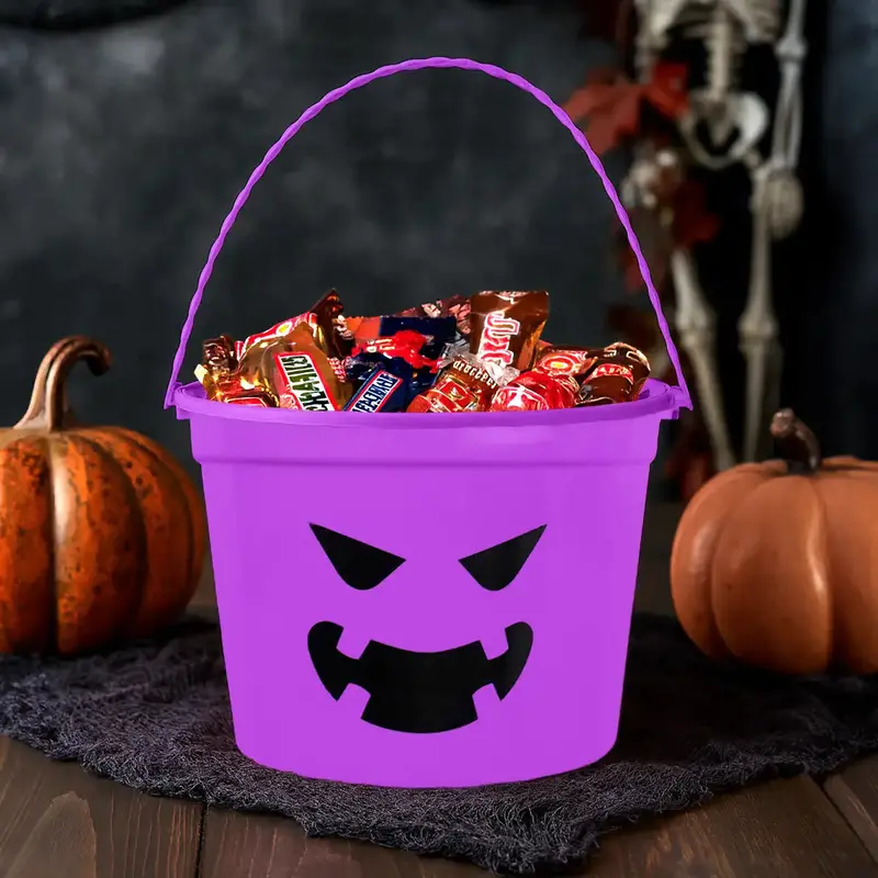 Cubeta De Plástico Para Dulces, Color Morado 1