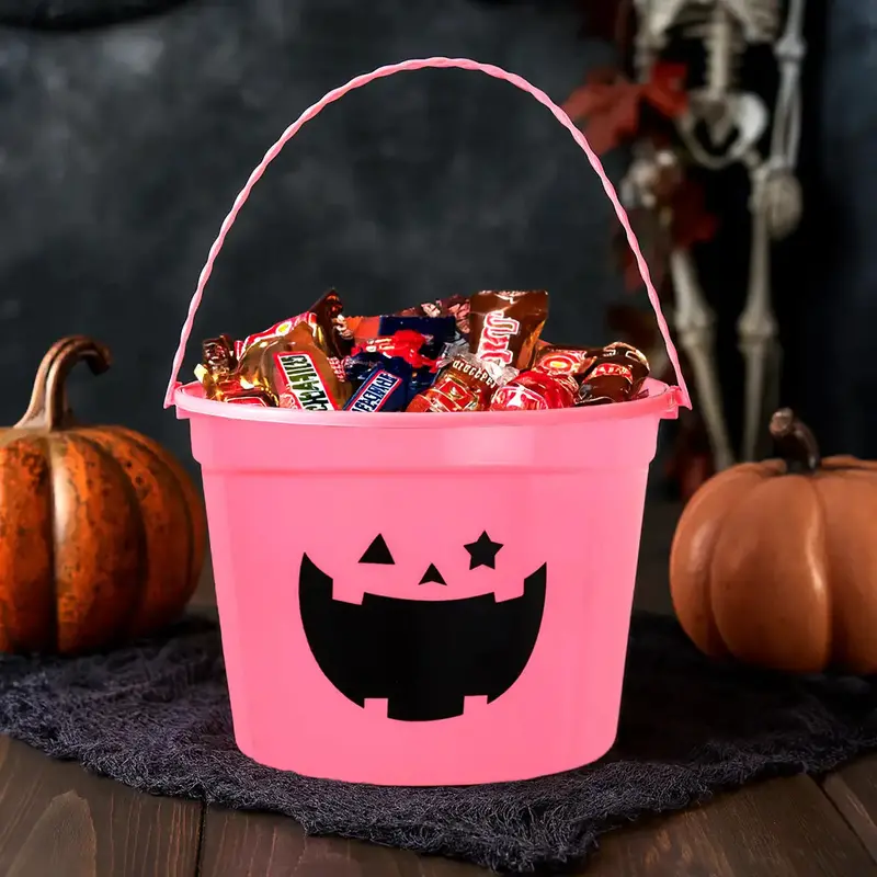 Cubeta De Plástico Para Dulces, Color Rosa 1