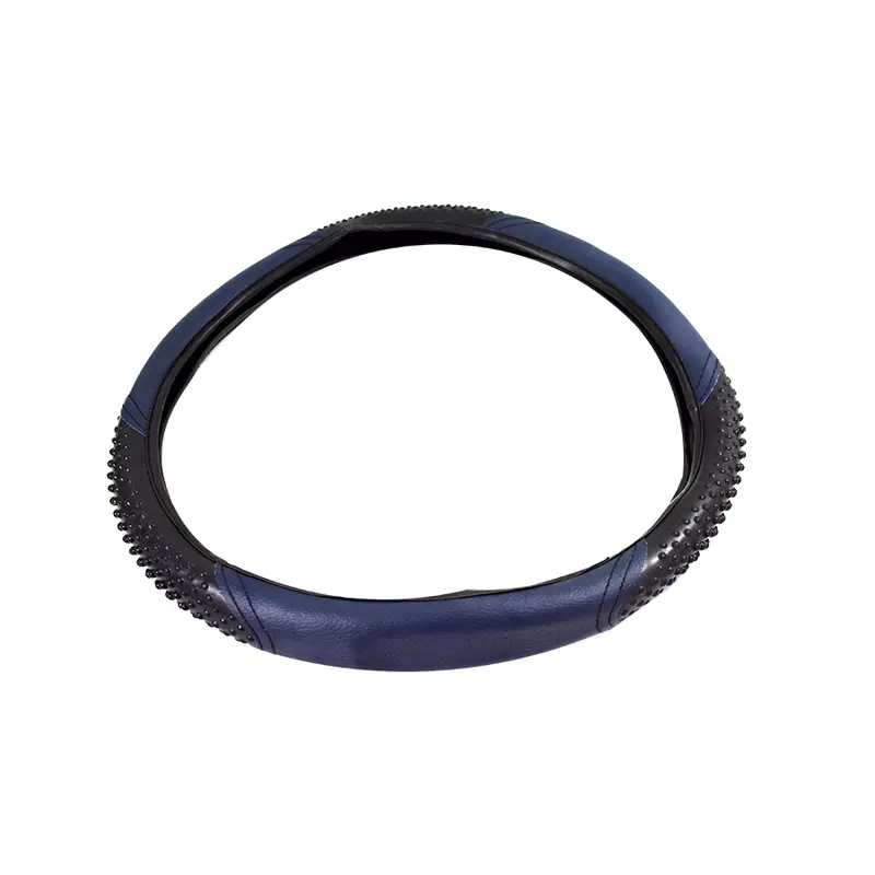 Cubre Volante Tacto Piel Tuning Para Coche, Color Azul 1
