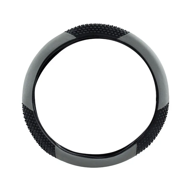 Cubre Volante Tacto Piel Tuning Para Coche, Color Gris 1