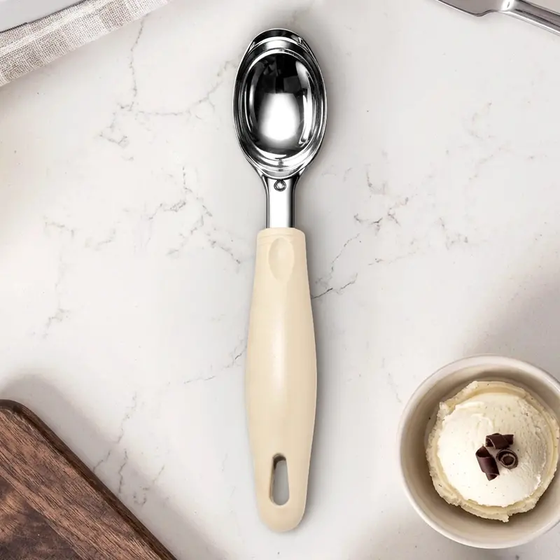 Cuchara Para Helado, Color Beige 1