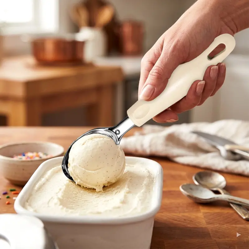 Cuchara Para Helado, Color Beige 2