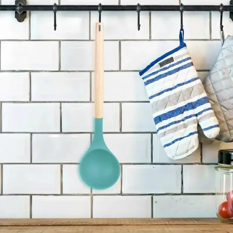 Cucharón, Utensilio De Comida, Color Aqua 2