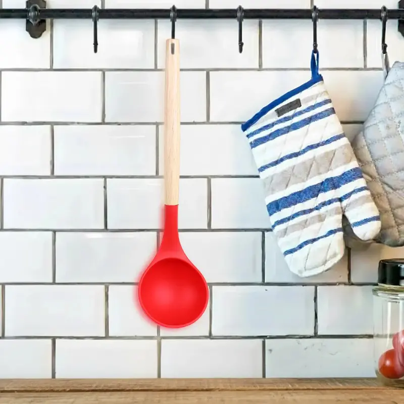 Cucharón, Utensilio De Comida, Color Rojo 1