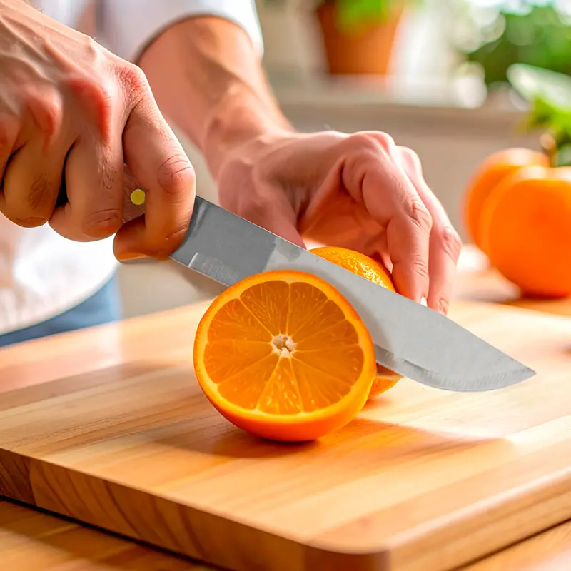 Cuchillo De Cocina, Mango Madera 1