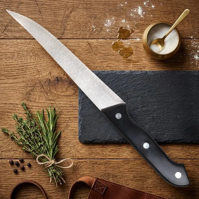 Cuchillo De Cocina, Mango Negro, 32 Cm 1