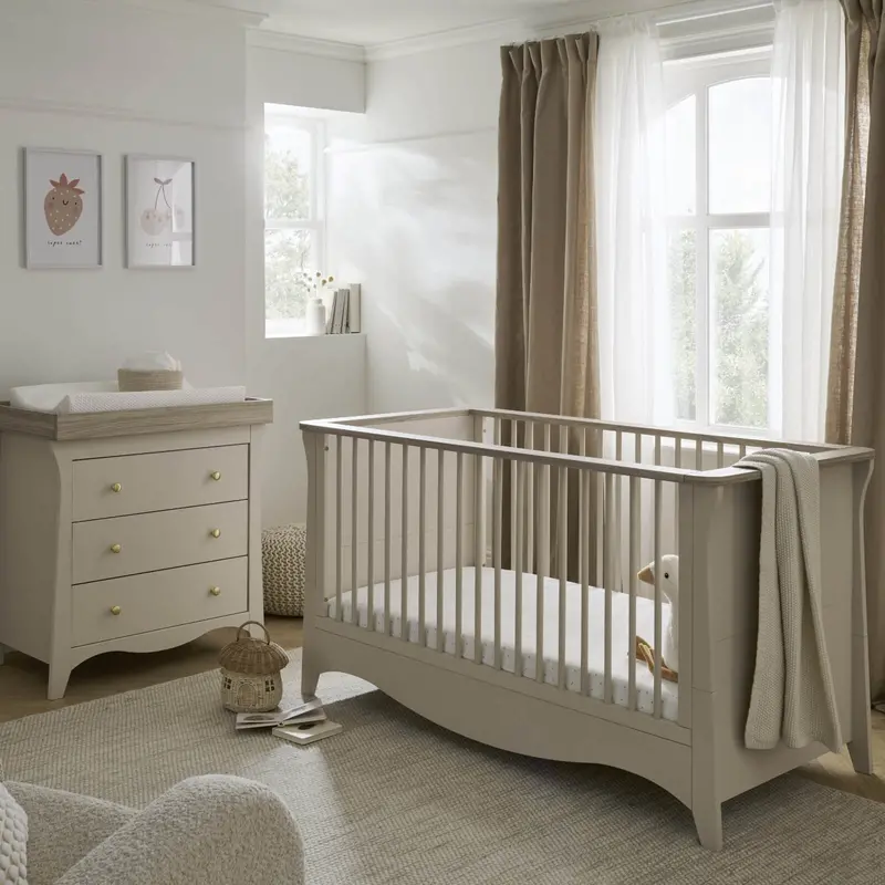 Cuddleco Clara 2 Piece Nursery Room Set In Cashmere 1