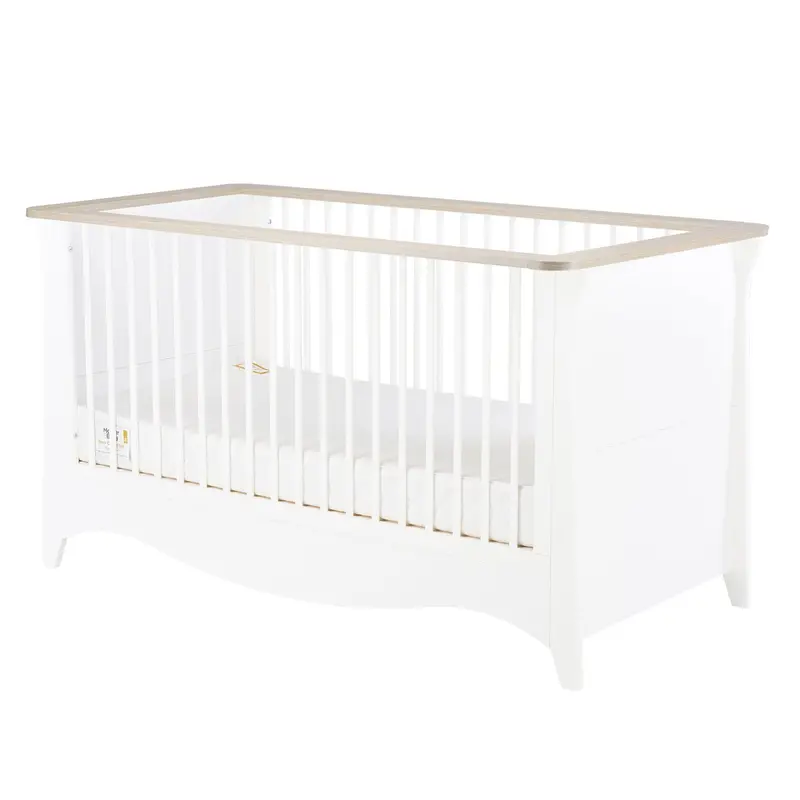 Cuddleco Clara 3 Piece Nursery Furniture Set In White/Ash 3