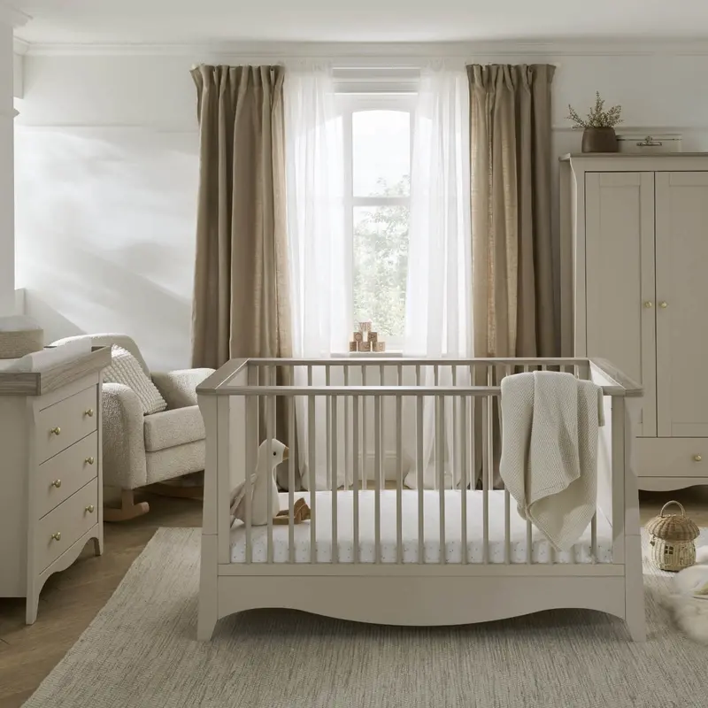 Cuddleco Clara 3 Piece Nursery Room Set In Cashmere 1