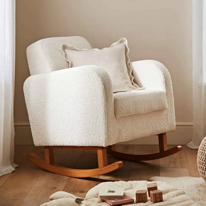 Cuddleco Etta Nursing Chair In Boucle Off-White 1