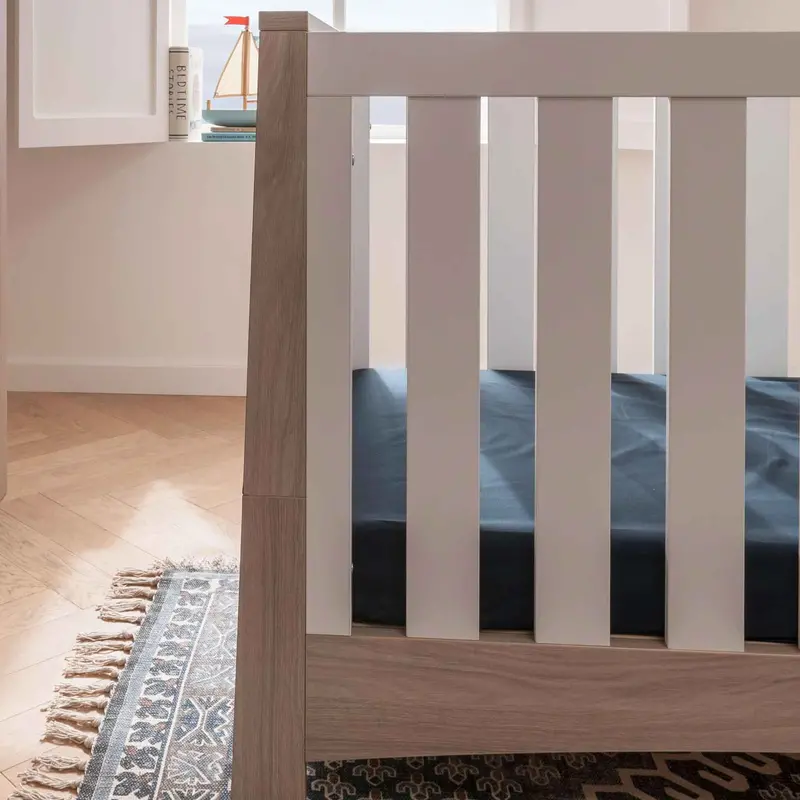 Cuddleco Lana Cot Bed In Ash/White 2