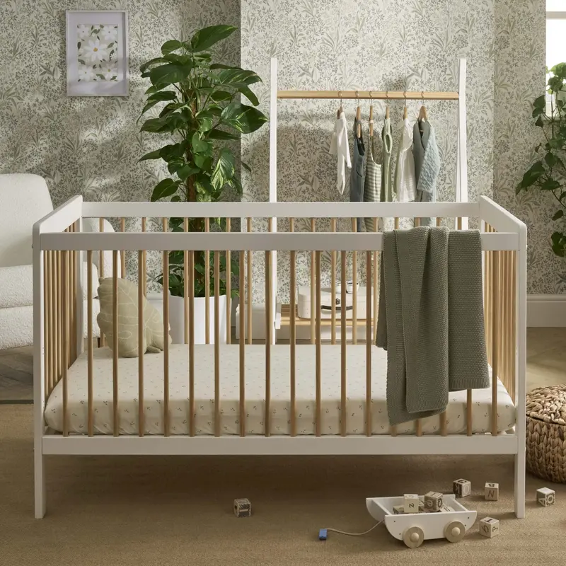 Cuddleco Nola 2 Piece Room Set In White & Natural 1