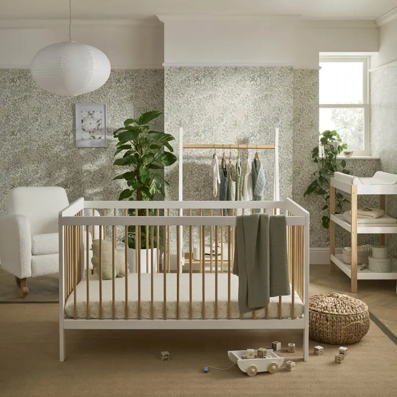 Cuddleco Nola 3 Piece Room Set In White & Natural 1