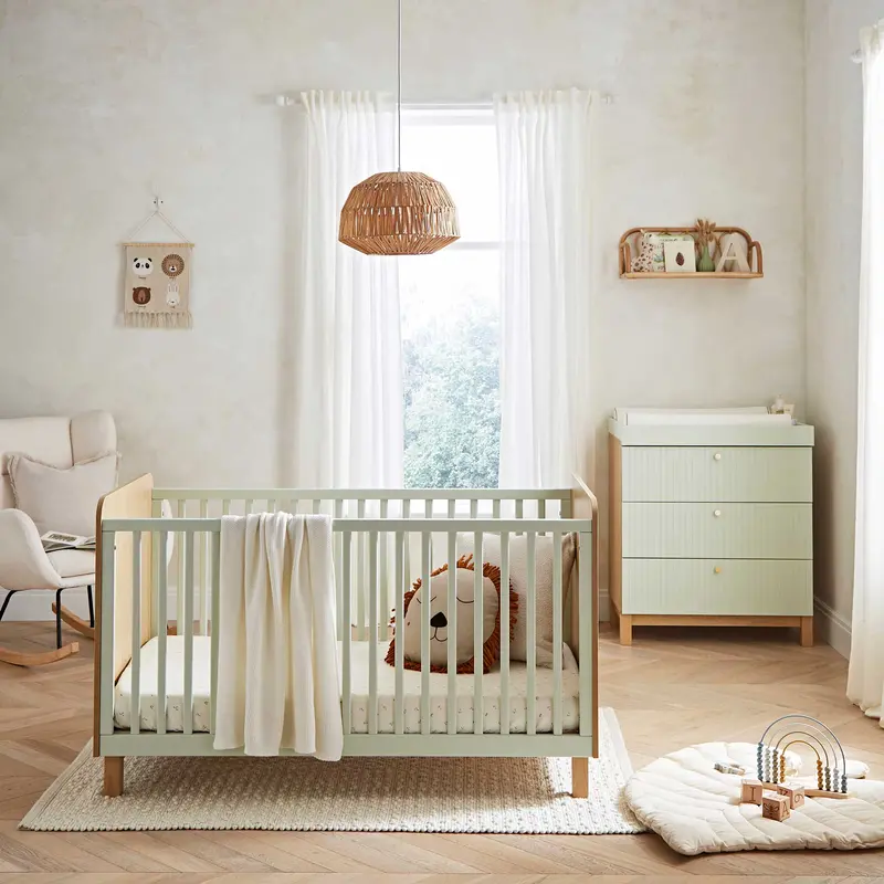 Cuddleco Remi 2 Piece Set In Oak/Green 1