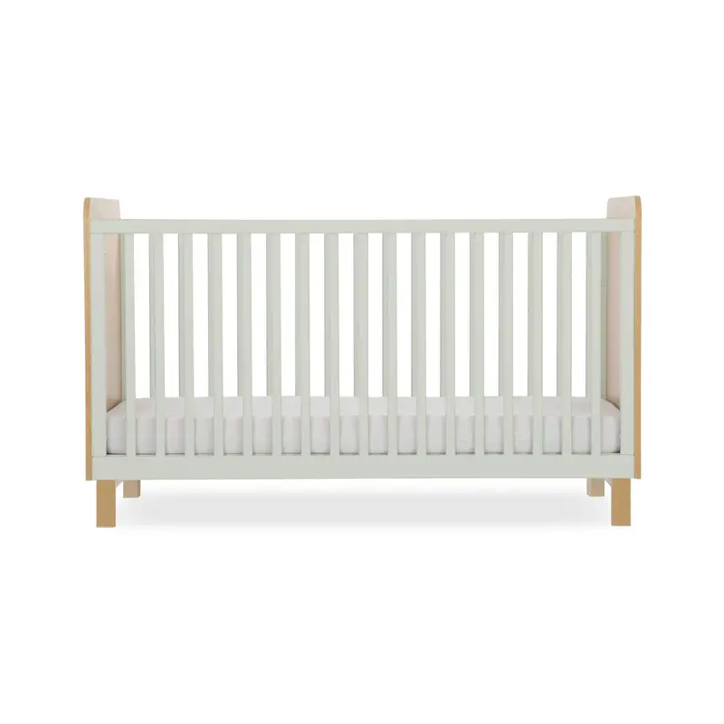 Cuddleco Remi Cot Bed In Oak/Green 3