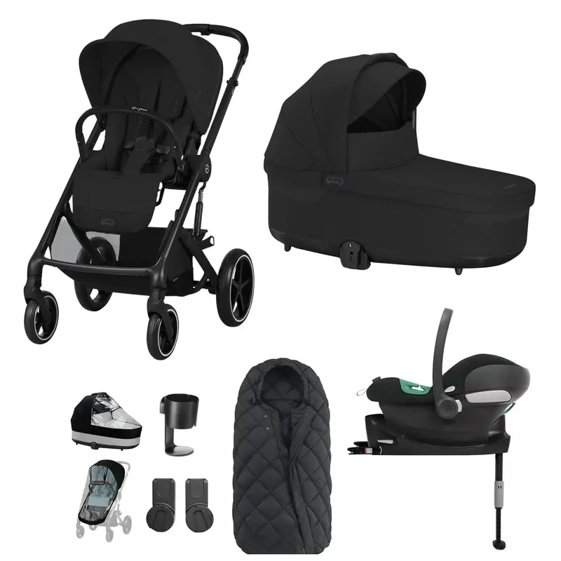 Cybex Balios S Lux Comfort Bundle In Black/Moon Black 1