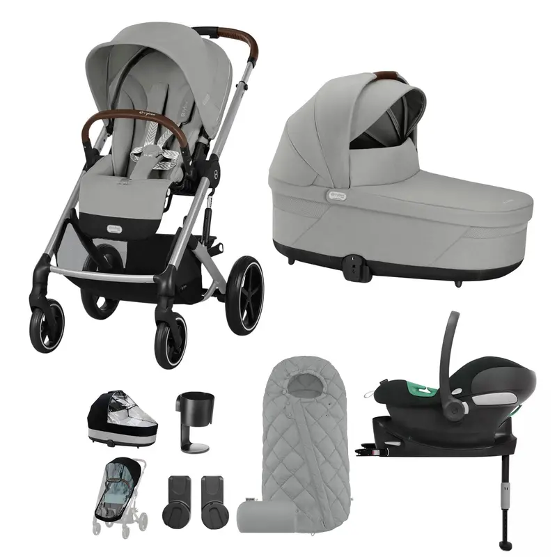Cybex Balios S Lux Comfort Bundle In Silver/Stone Grey 1