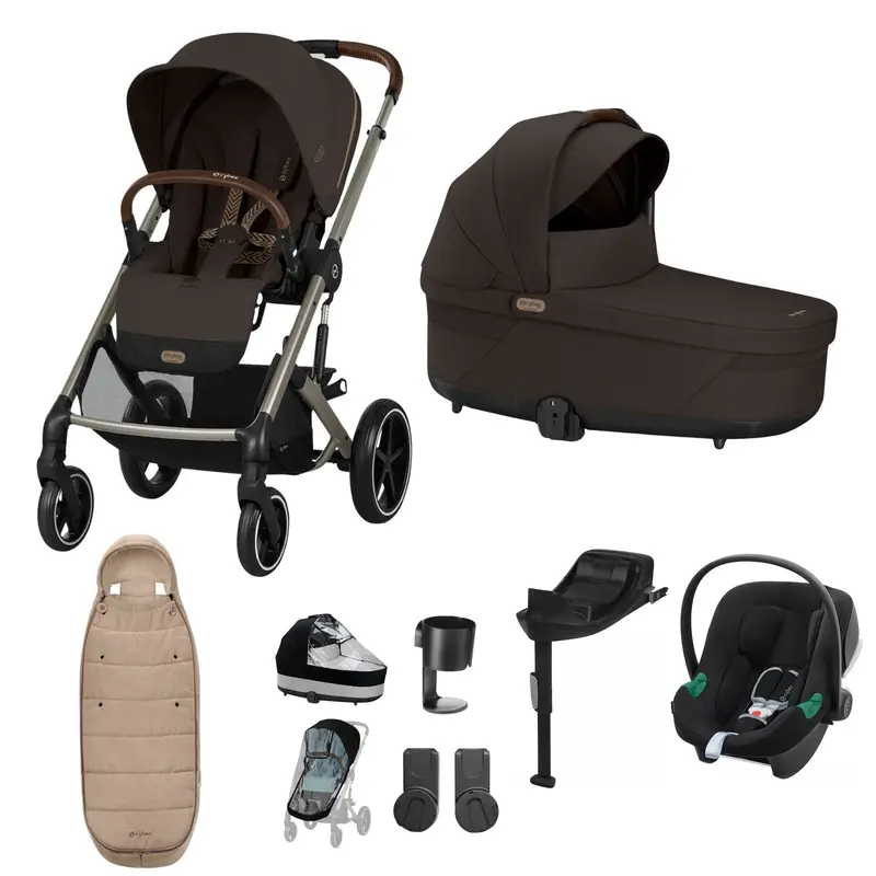 Cybex Balios S Lux Comfort Bundle In Taupe/Chocolate Brown 3