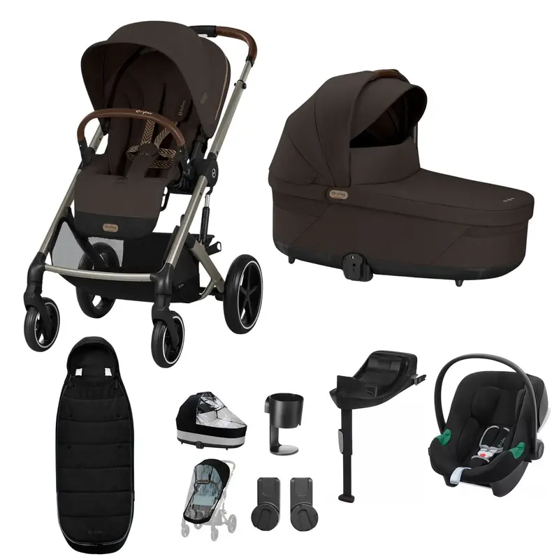 Cybex Balios S Lux Comfort Bundle In Taupe/Chocolate Brown 4