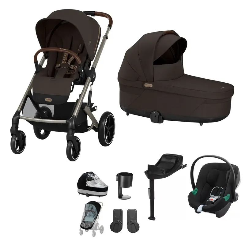 Cybex Balios S Lux Comfort Bundle In Taupe/Chocolate Brown 5
