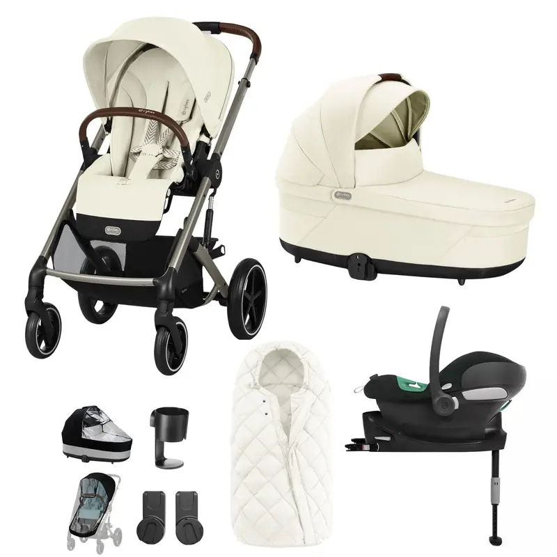 Cybex Balios S Lux Comfort Bundle In Taupe/Seashell Beige 1