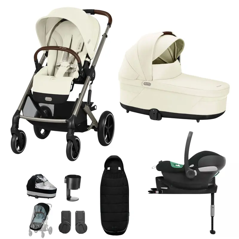 Cybex Balios S Lux Comfort Bundle In Taupe/Seashell Beige 2