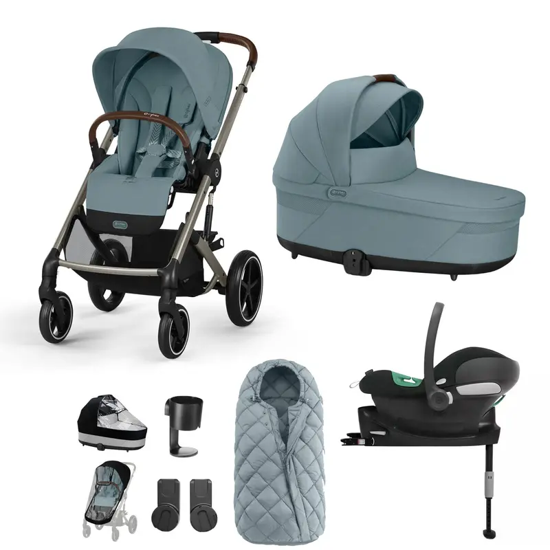 Cybex Balios S Lux Comfort Bundle In Taupe/Stormy Blue 1