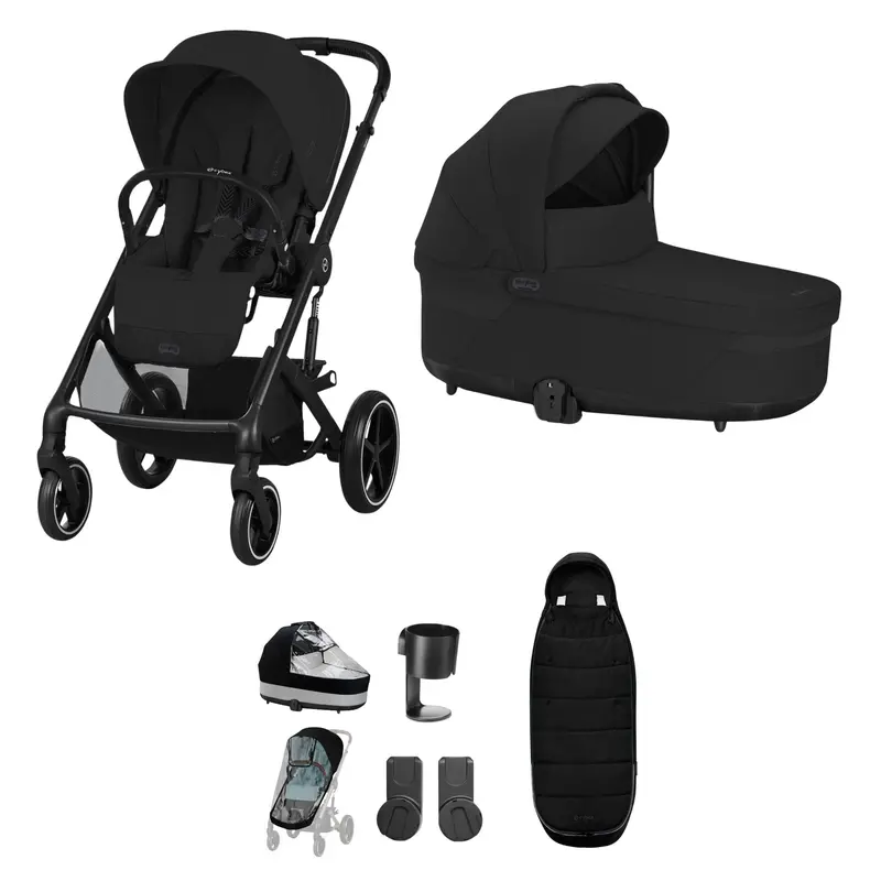 Cybex Balios S Lux Essential Bundle In Black/Moon Black 2