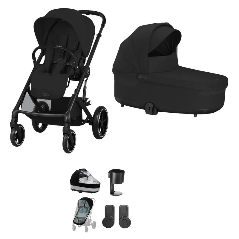 Cybex Balios S Lux Essential Bundle In Black/Moon Black 3