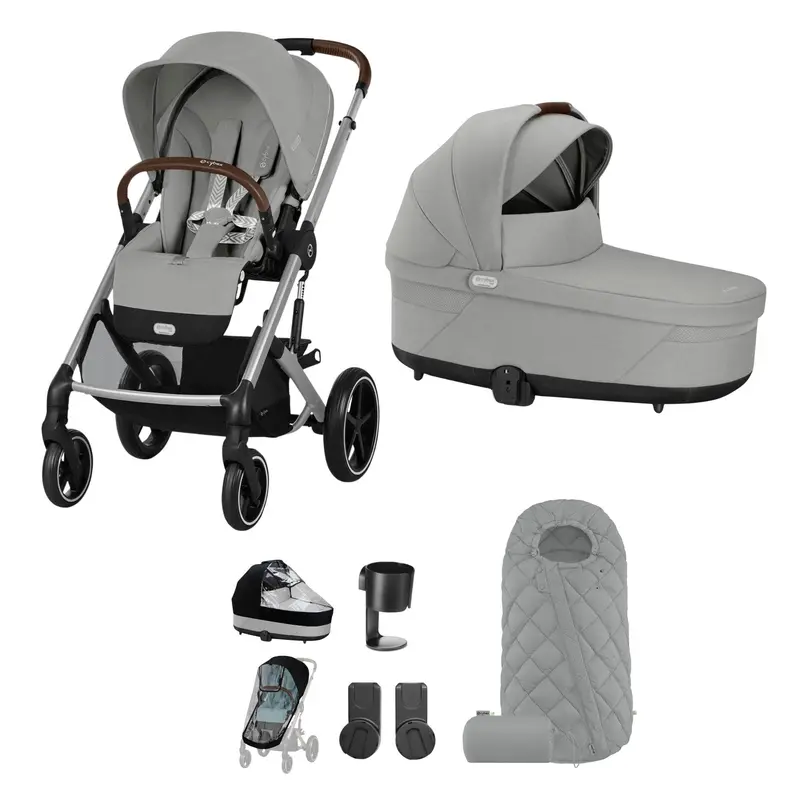 Cybex Balios S Lux Essential Bundle In Silver/Stone Grey 1