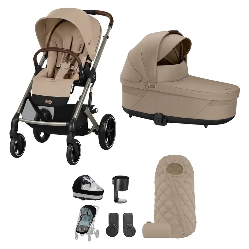 Cybex Balios S Lux Essential Bundle In Taupe/Almond Beige 1