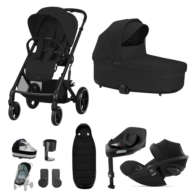 Cybex Balios S Lux Luxury Bundle In Black/Moon Black 2