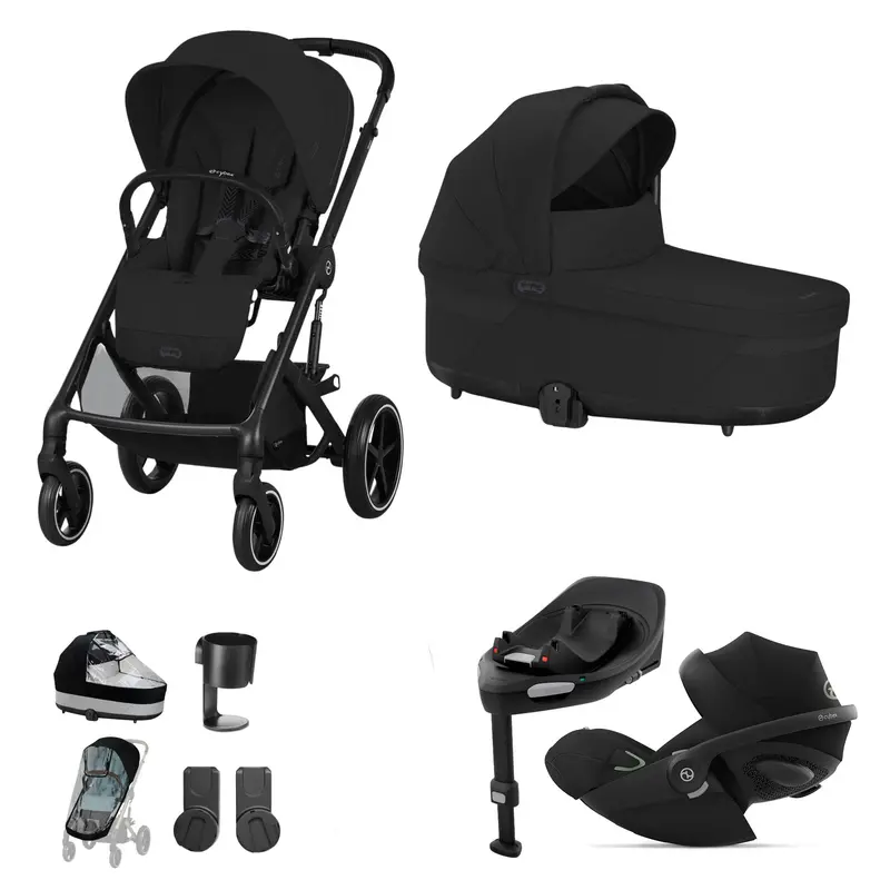 Cybex Balios S Lux Luxury Bundle In Black/Moon Black 3