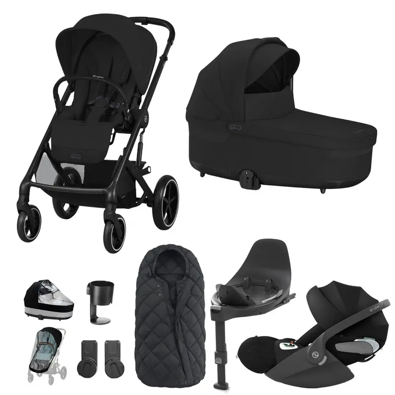 Cybex Balios S Lux Luxury Bundle In Black/Moon Black 4