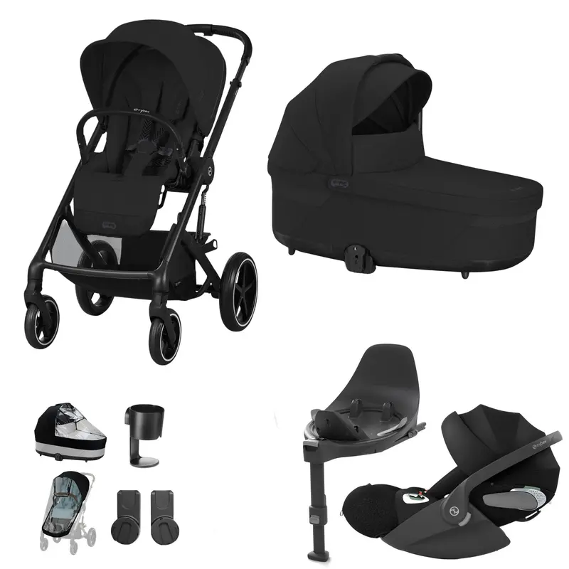 Cybex Balios S Lux Luxury Bundle In Black/Moon Black 6