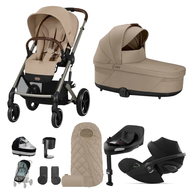 Cybex Balios S Lux Luxury Bundle In Taupe/Almond Beige 1