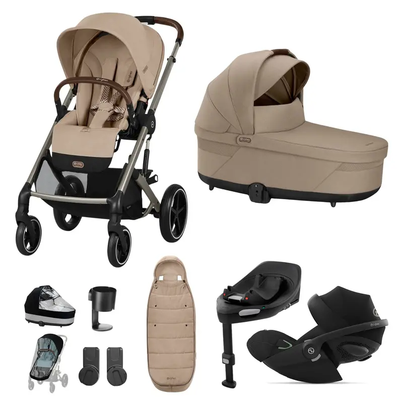 Cybex Balios S Lux Luxury Bundle In Taupe/Almond Beige 2