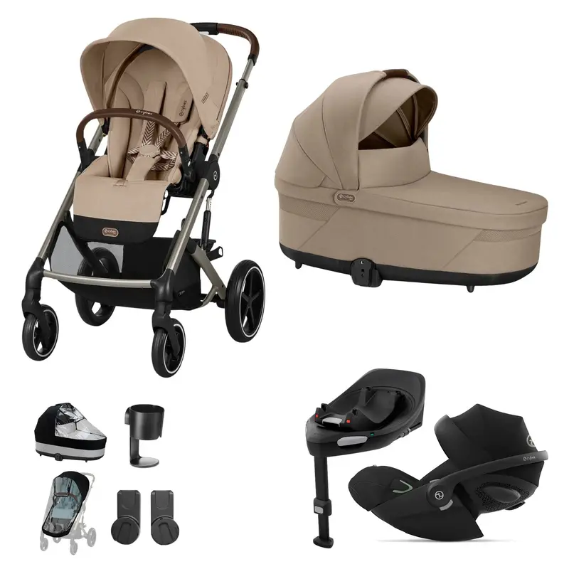 Cybex Balios S Lux Luxury Bundle In Taupe/Almond Beige 3
