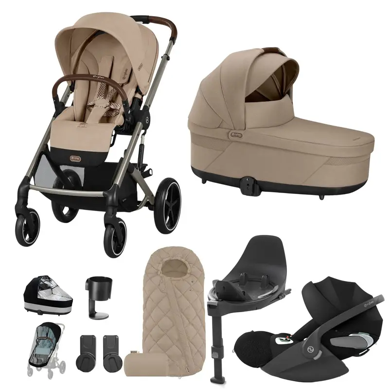 Cybex Balios S Lux Luxury Bundle In Taupe/Almond Beige 4