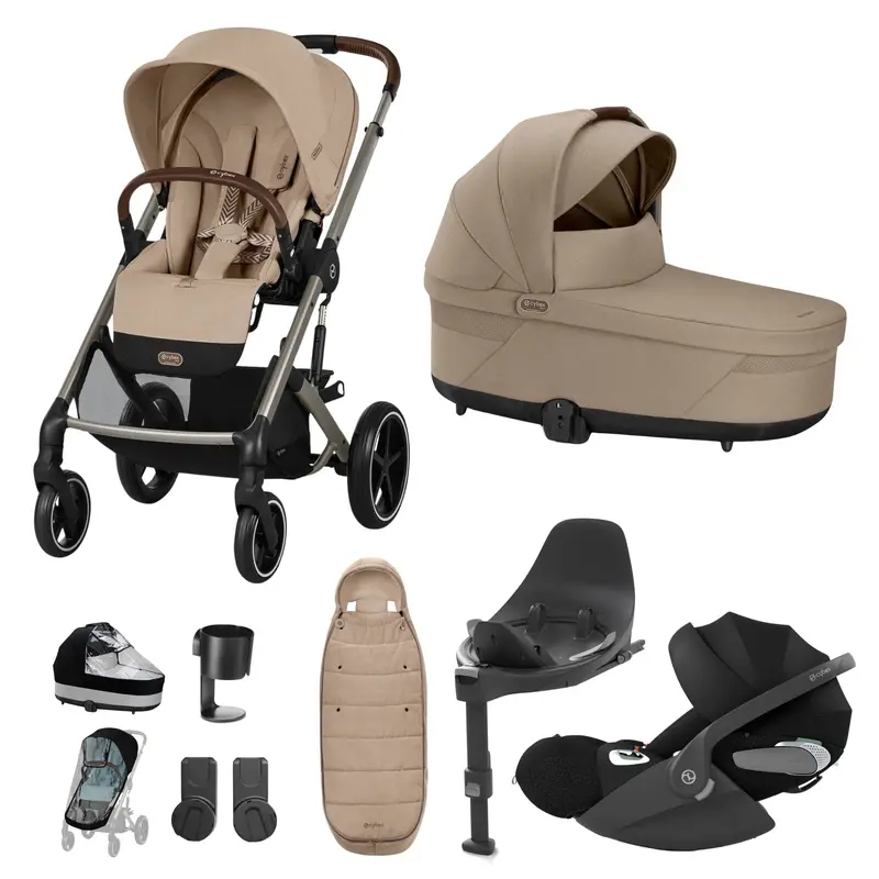 Cybex Balios S Lux Luxury Bundle In Taupe/Almond Beige 5