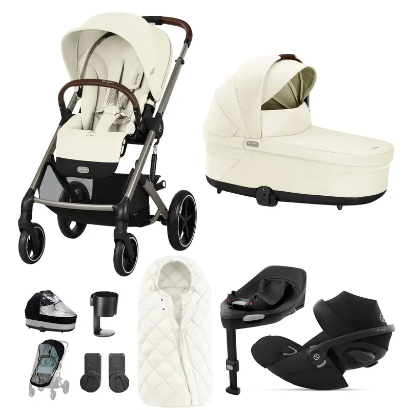 Cybex Balios S Lux Luxury Bundle In Taupe/Seashell Beige 1