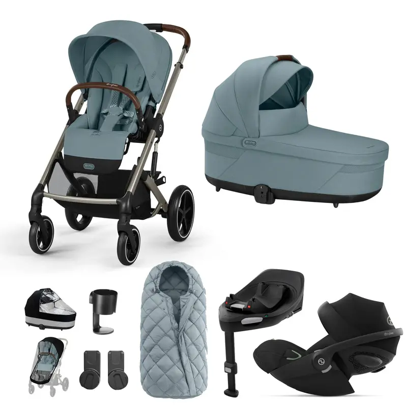 Cybex Balios S Lux Luxury Bundle In Taupe/Stormy Blue 1