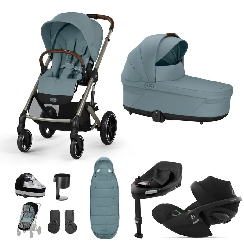 Cybex Balios S Lux Luxury Bundle In Taupe/Stormy Blue 2