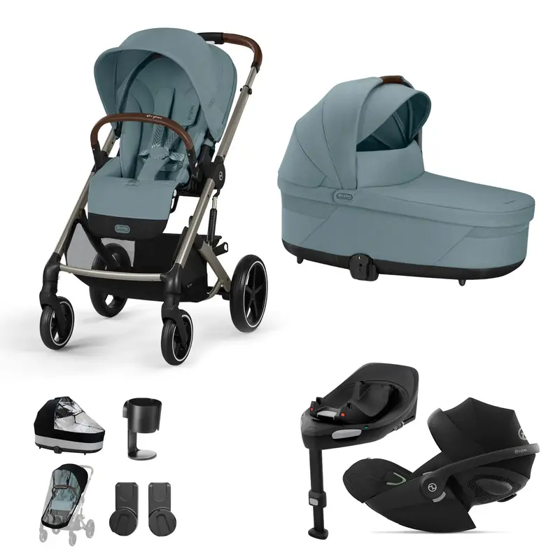 Cybex Balios S Lux Luxury Bundle In Taupe/Stormy Blue 3