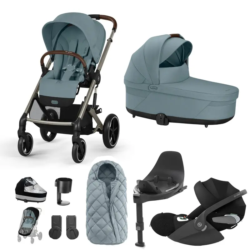 Cybex Balios S Lux Luxury Bundle In Taupe/Stormy Blue 4