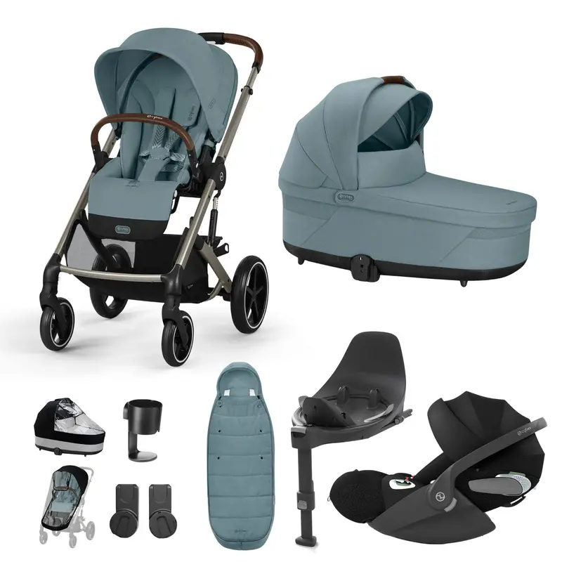 Cybex Balios S Lux Luxury Bundle In Taupe/Stormy Blue 5
